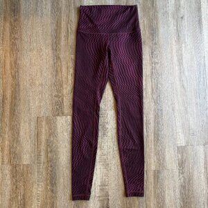 Lululemon Burgundy Pattern Leggings Full Length - Size 6​